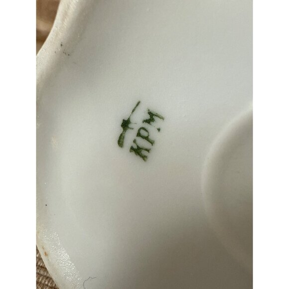 Antique KPM Berlin Porcelain Creamer – Gold Trim Monogram B Royal German China - Picture 7 of 16
